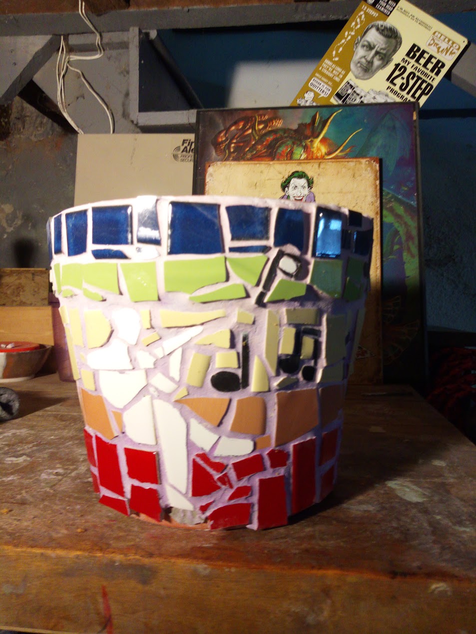 Mosaic flowerpot