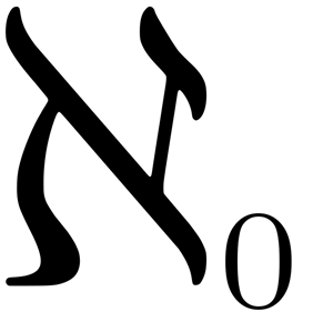 Aleph-null, the cardinality of the natural numbers