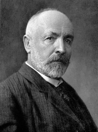 Portrait of mathematician Georg Cantor