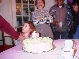 Andrew Breslin's grandmother laughing