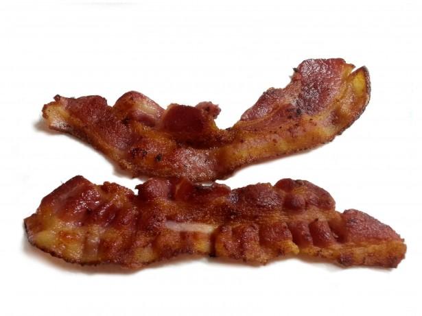 two slices of bacon